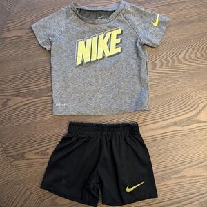 Nike Gray and Black Dri-FIT Kids Set 12 Months